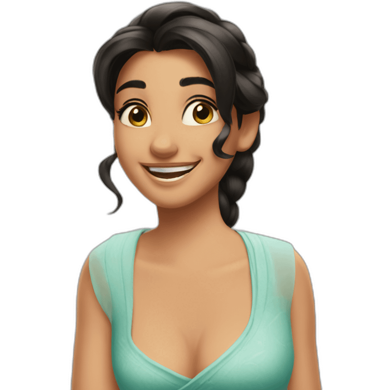 Jasmine Disney happy smile emoji