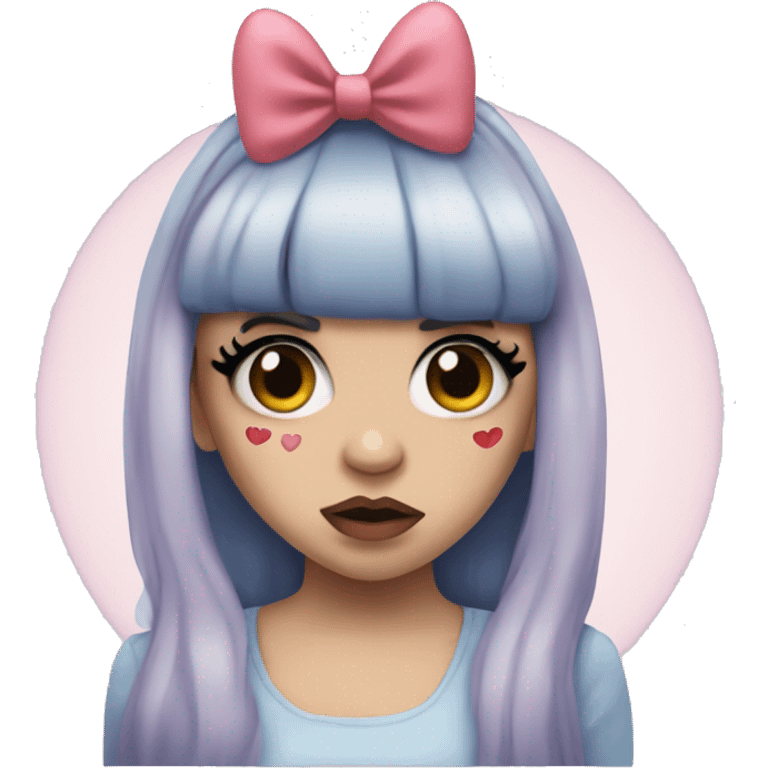 Melanie martinez  with Heart in eye emoji