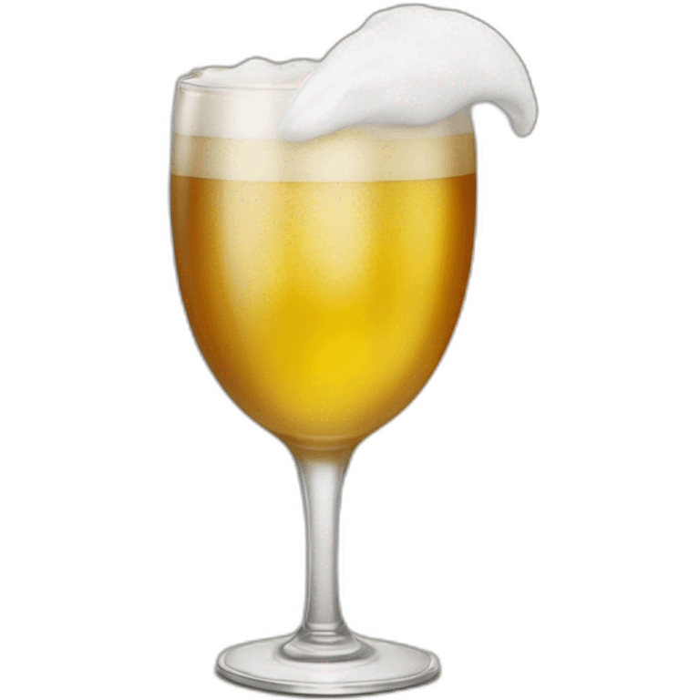 phoque avec une bierre emoji