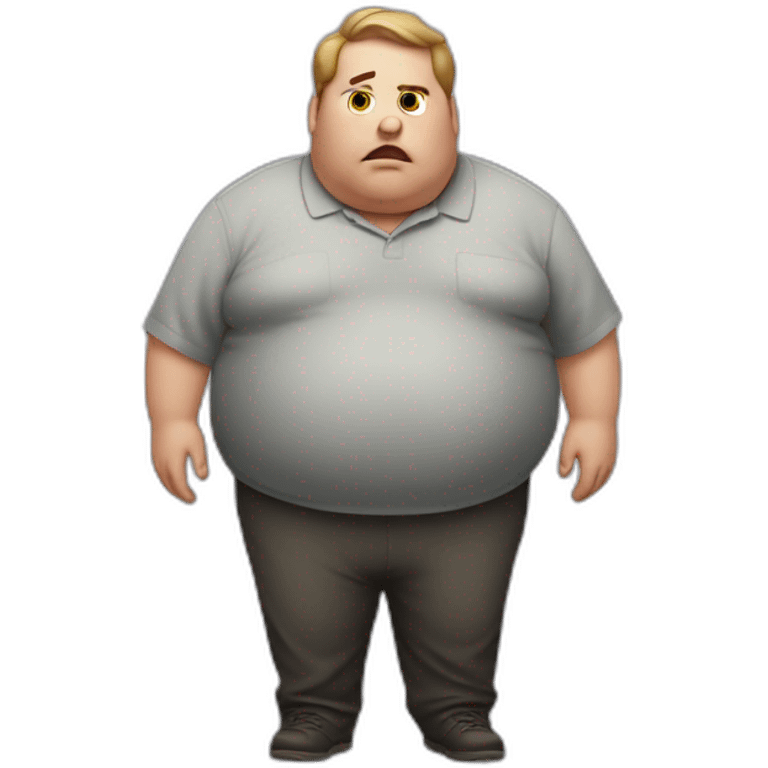 morbidly obese man emoji