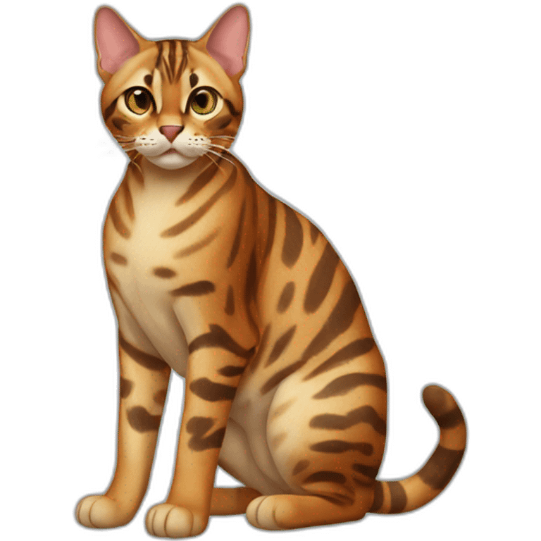 Bengal Cat Full Body emoji