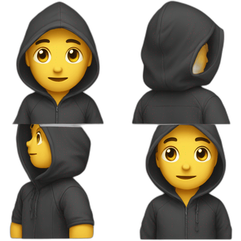 emoji takos programmer in hoodie emoji