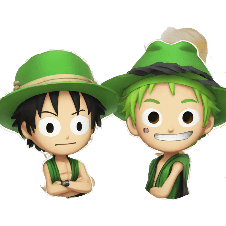 luffy and zoro emoji