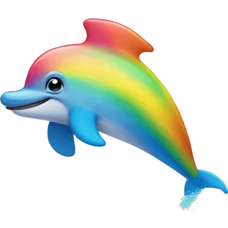 Rainbow dolphin  emoji