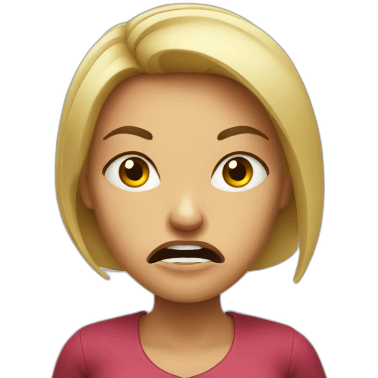 angry woman emoji