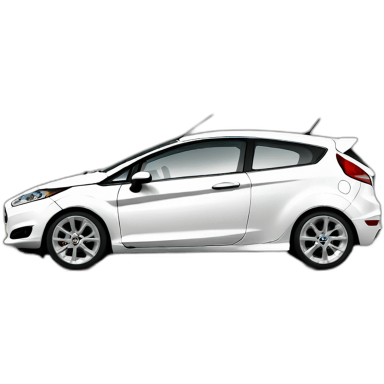 White Ford fiesta mk7 emoji