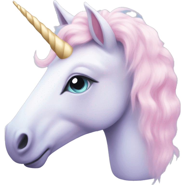 Lovely cute pastel colors unicorn  emoji