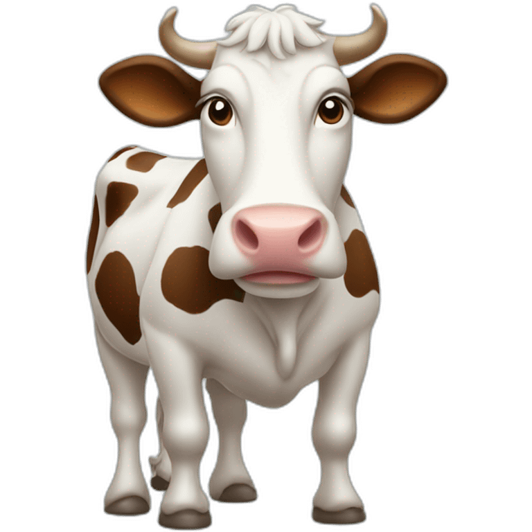 Cow on two feet emoji