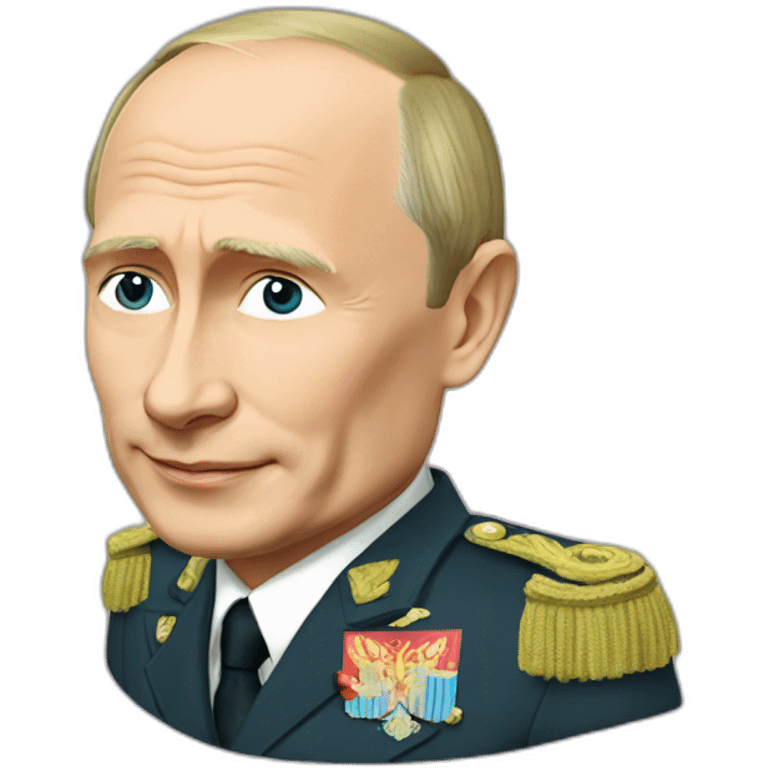 Vladimir Putin in love emoji