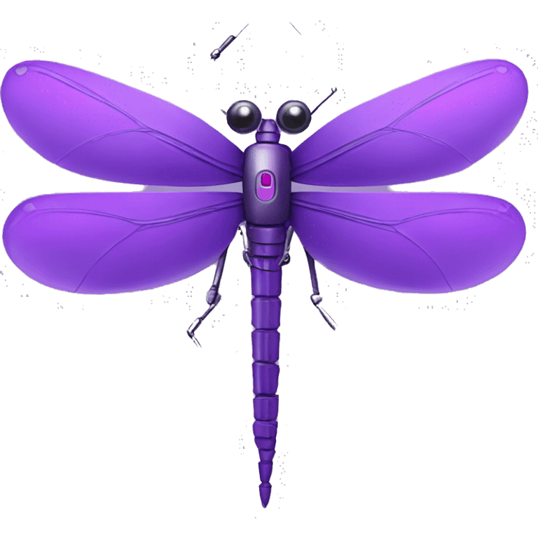 purple robotic dragonfly emoji