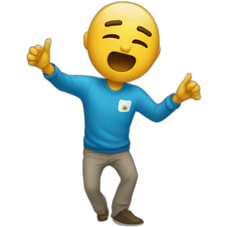 Un mec qui dab emoji