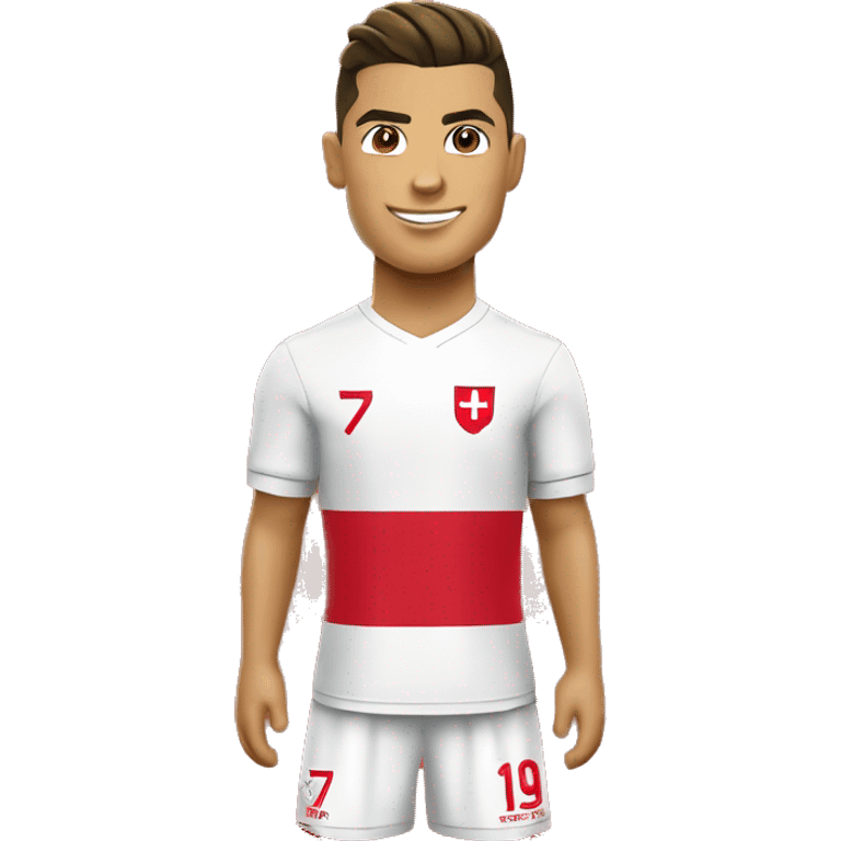 Cristiano Ronaldo with Poland Football shirt emoji