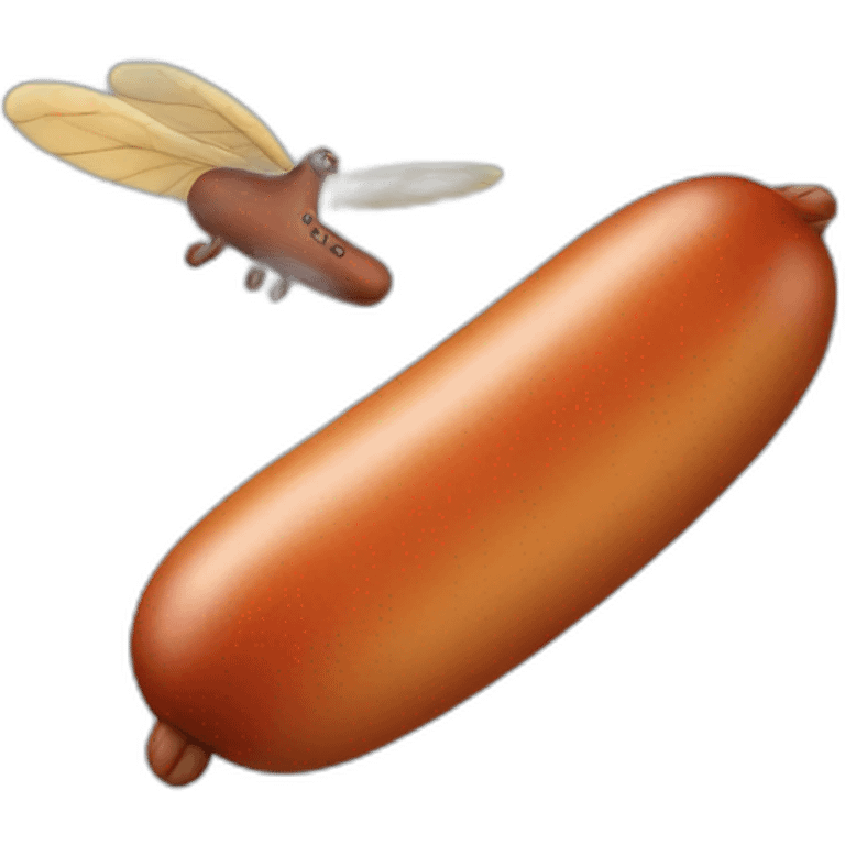 flying sausage emoji