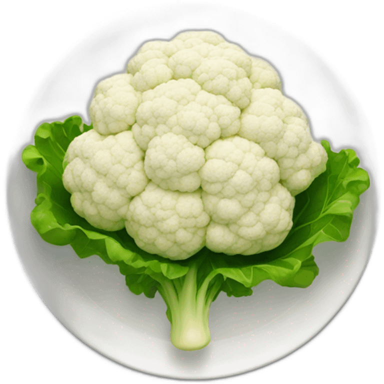 CAULIFLOWER WITH SAUCES on plate emoji