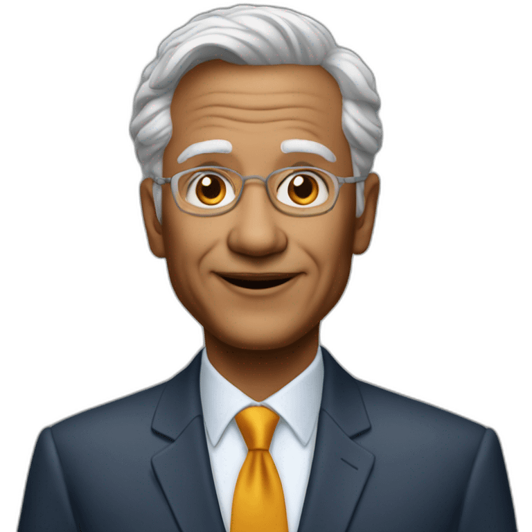 60 years old self made ceo with suprem emoji