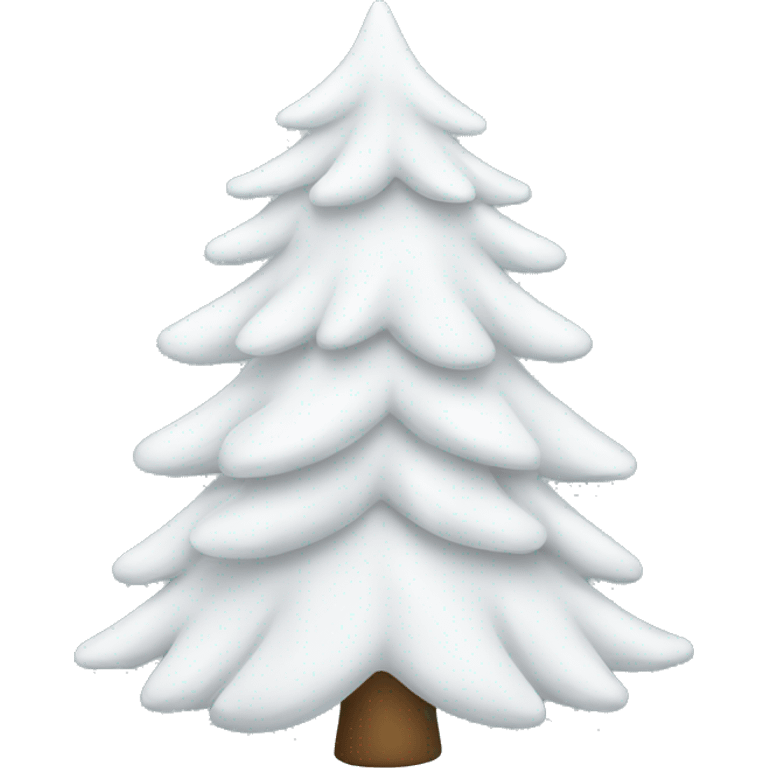 White Christmas tree  emoji