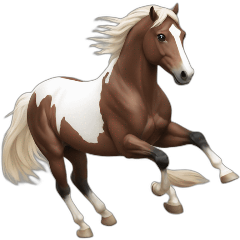 Draw a 'running horse' emoji