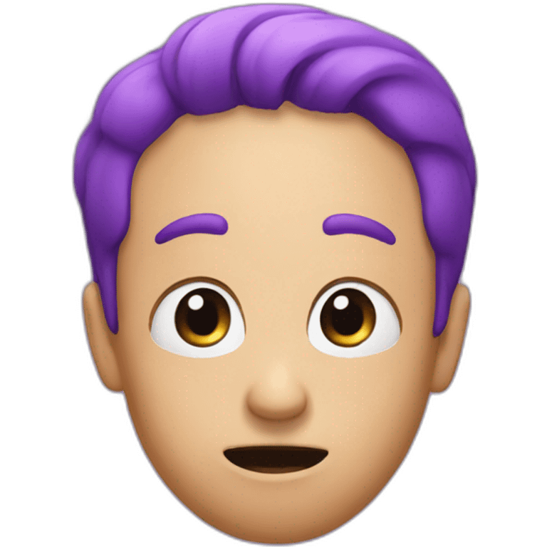 purple surprised emoji emoji