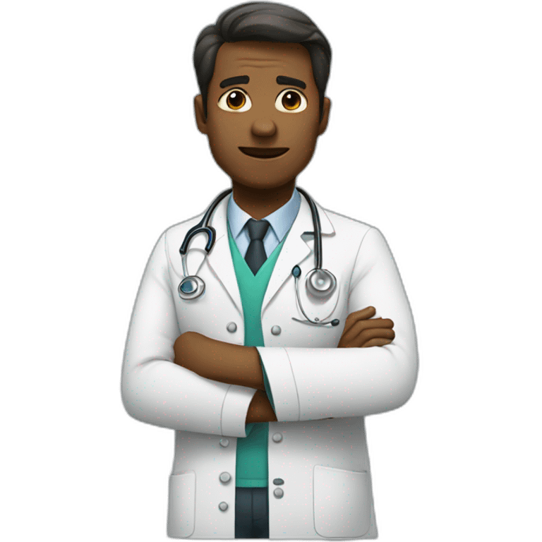 Doctor saying no emoji