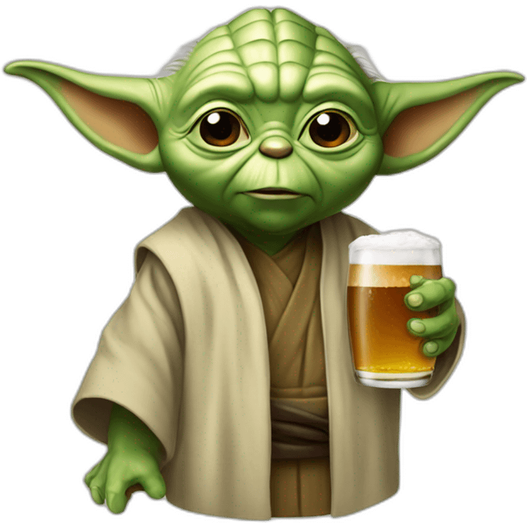 Yoda drink bier emoji