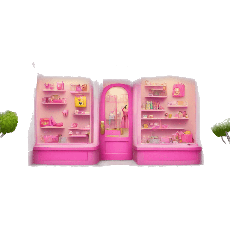 pink barbie shop emoji