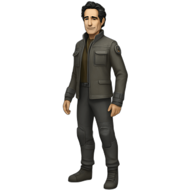 Ben Chaplin sci-fi outfit full body emoji