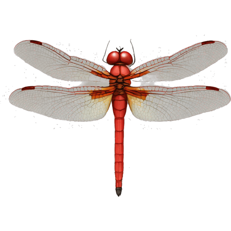 Red dragonfly emoji