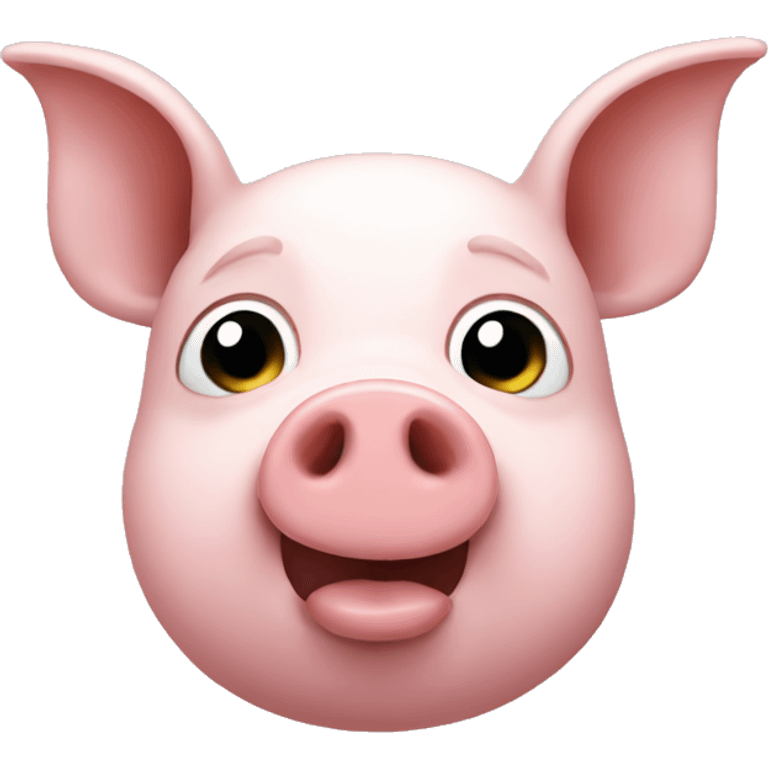 pig with rabbit nose and ears  emoji