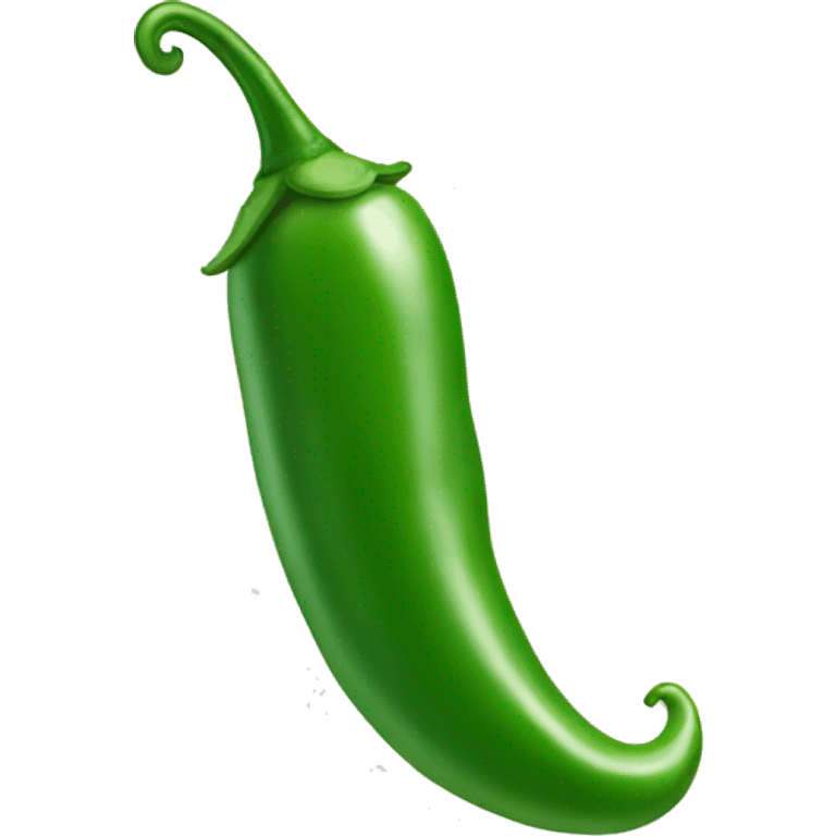 Small green chilli emoji