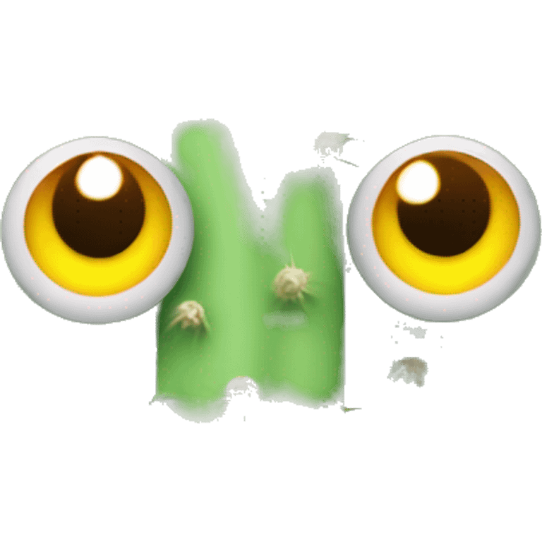 Cactus avec des yeux emoji