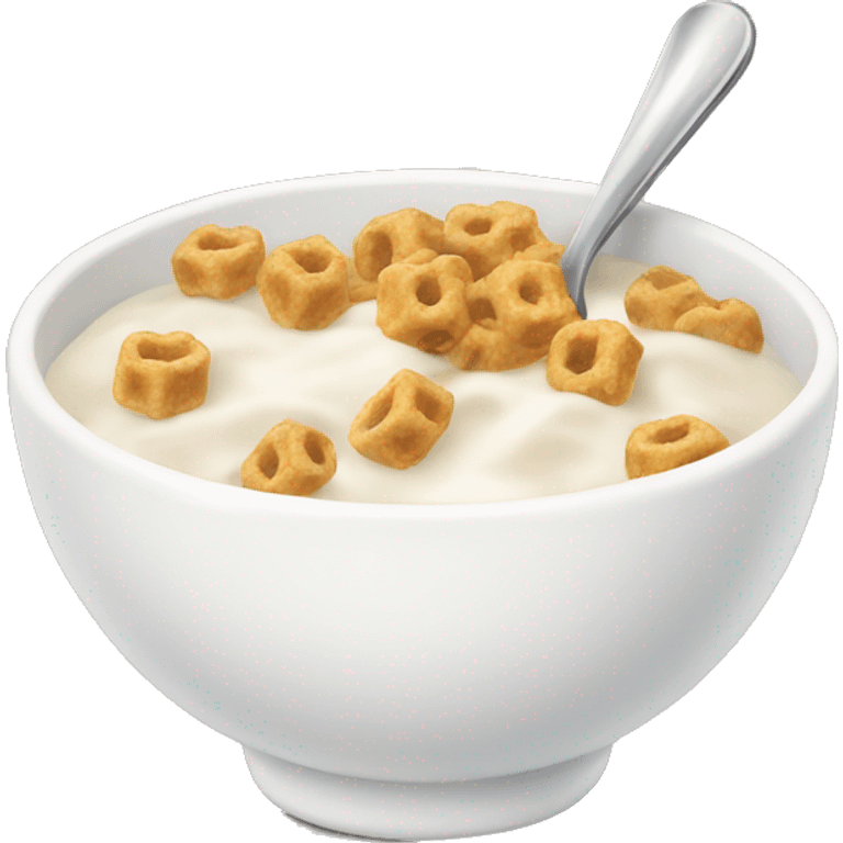 milk bowl with cereal emoji