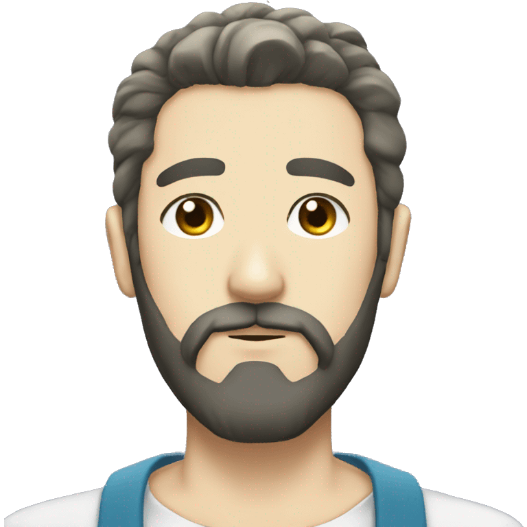 Japanese anime diamond beard man emoji