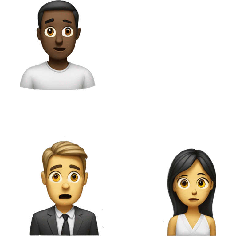 confused people man and woman emoji