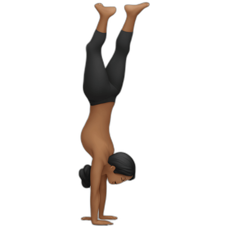 handstand open arms emoji