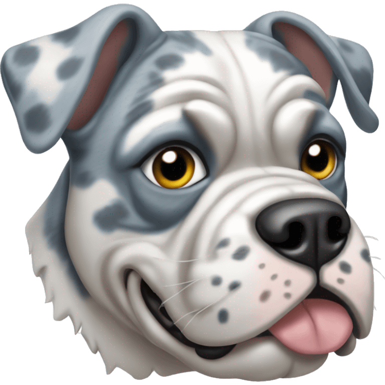 Blue Merle bulldog emoji