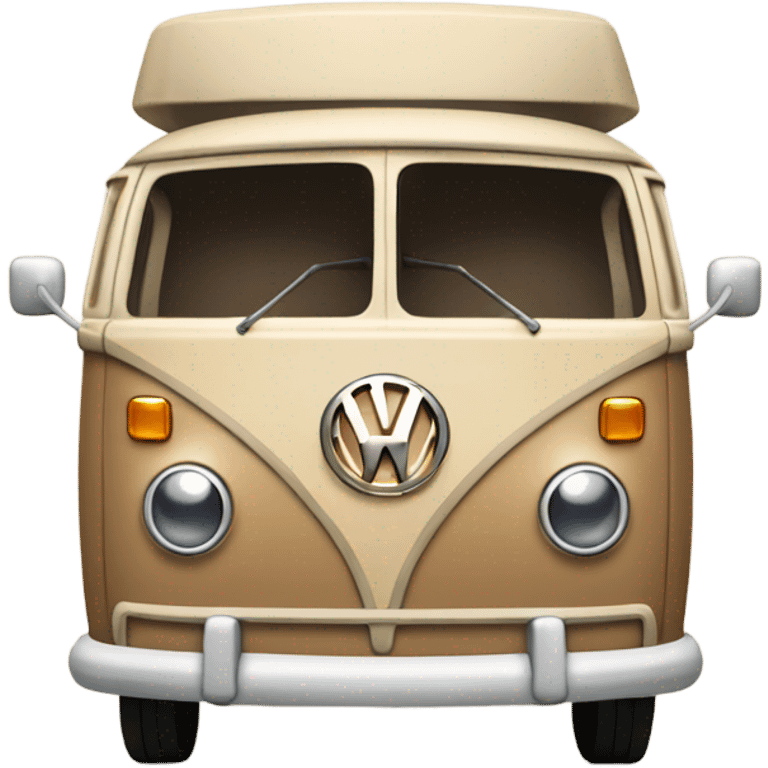 Tan aesthetic Volkswagen van facing me  emoji