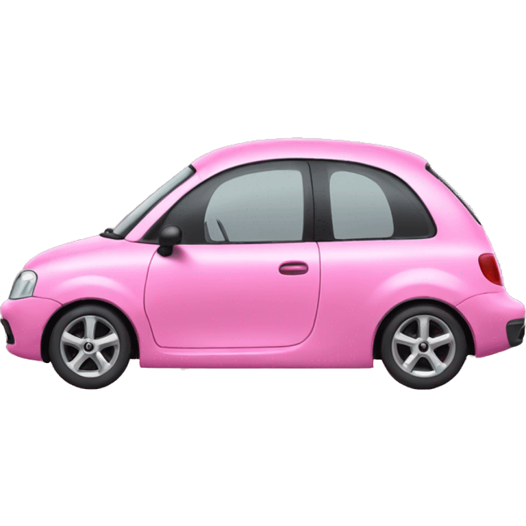 Cute pink car  emoji