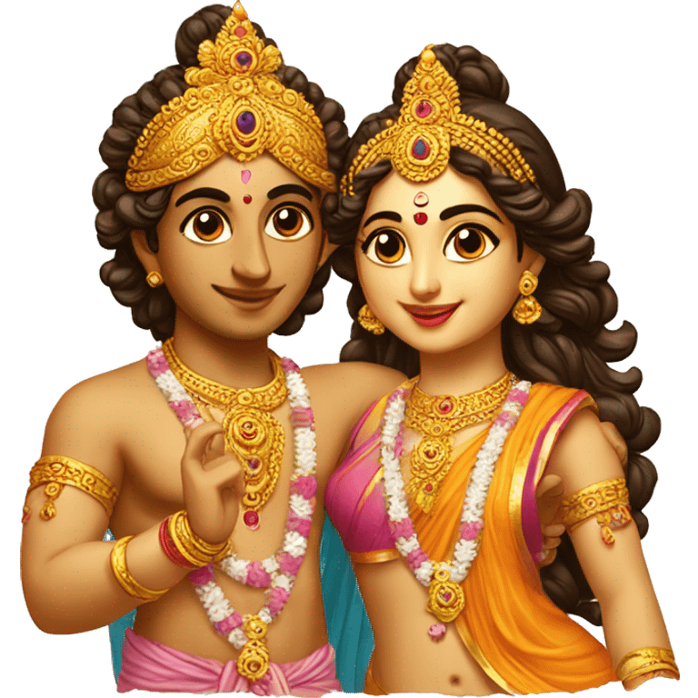 Radha & Krsna emoji