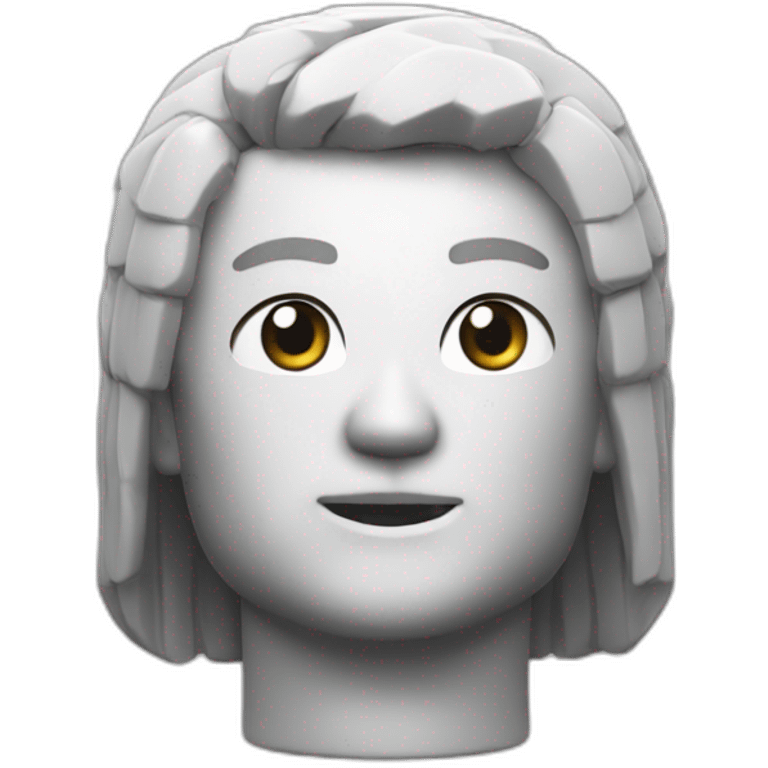 Minifig head but Japanese emoji