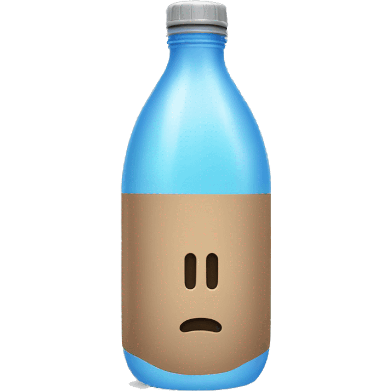 water bottle no face emoji