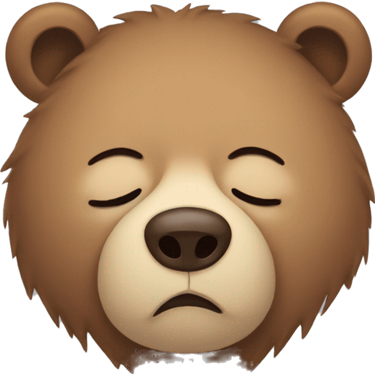 Sleepy bear emoji