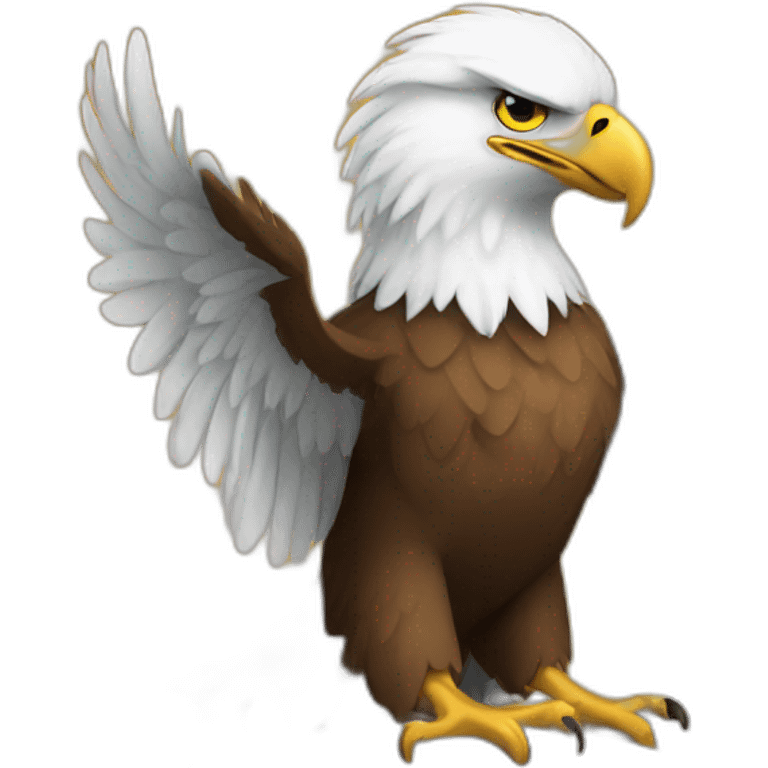 eagle reading a book emoji