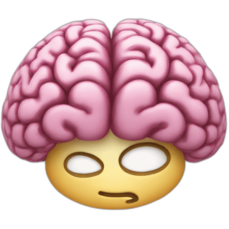 brain happy emoji