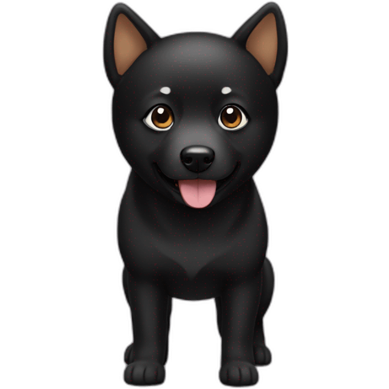 black shiba emoji