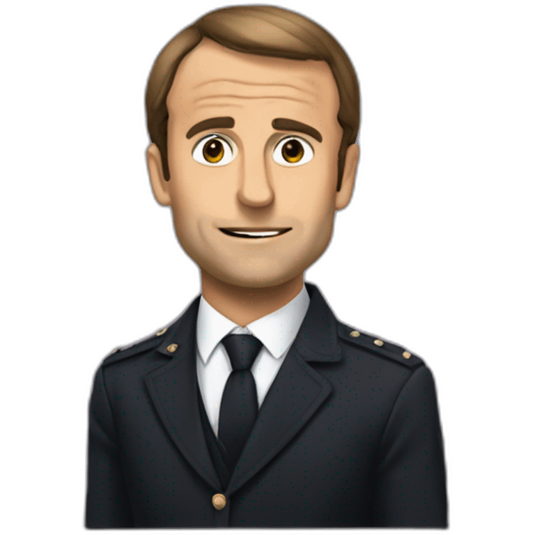 Macron qui tombe emoji