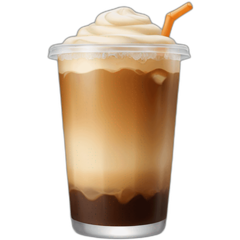 iced coffee without foam emoji