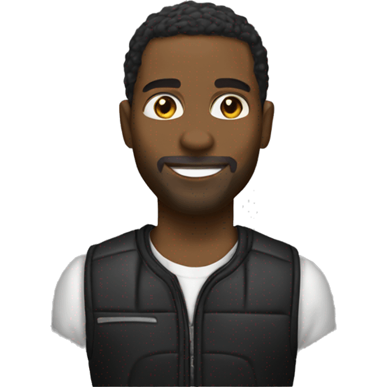 Black man in a dodge challenger emoji