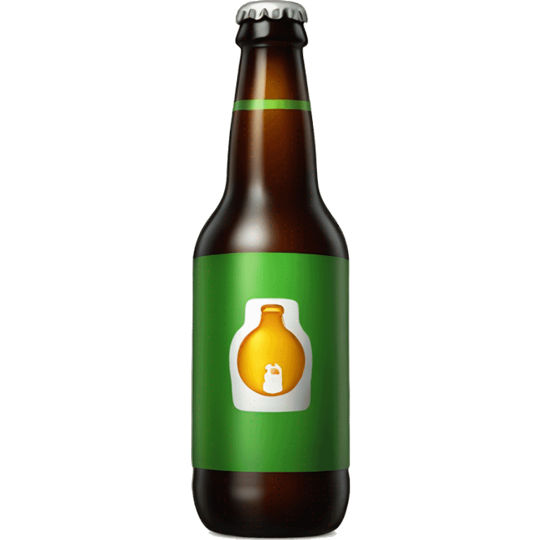 Simple beer bottle with "XXX" on the logo emoji