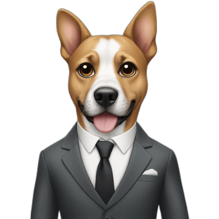 Dog in suit emoji