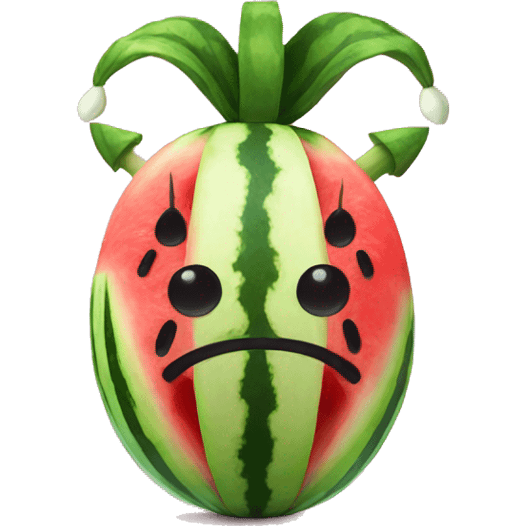 Watermelon with horns  emoji